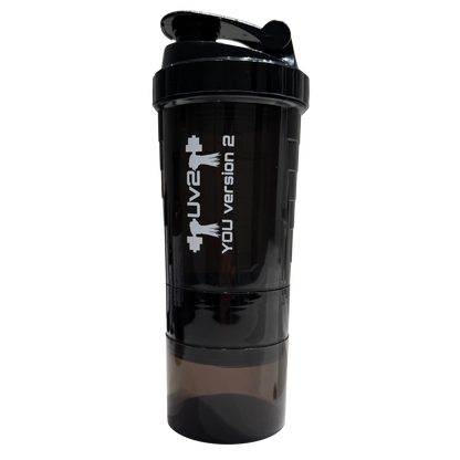 Shaker 500ml med oppbevaring